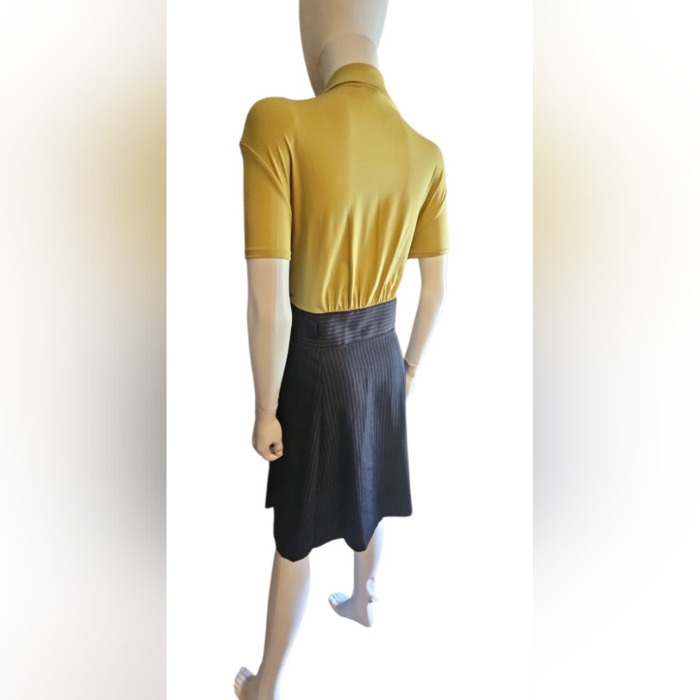 Two-Tone Button-Up Dress - Picture 8 of 11